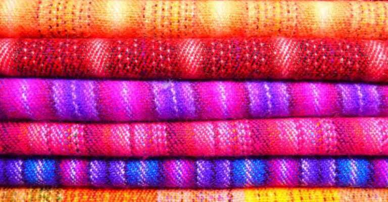 Patterns - Pink and Blue Textile Near Yellow Textile