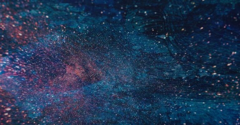 Patterns - Blue and Red Galaxy Artwork