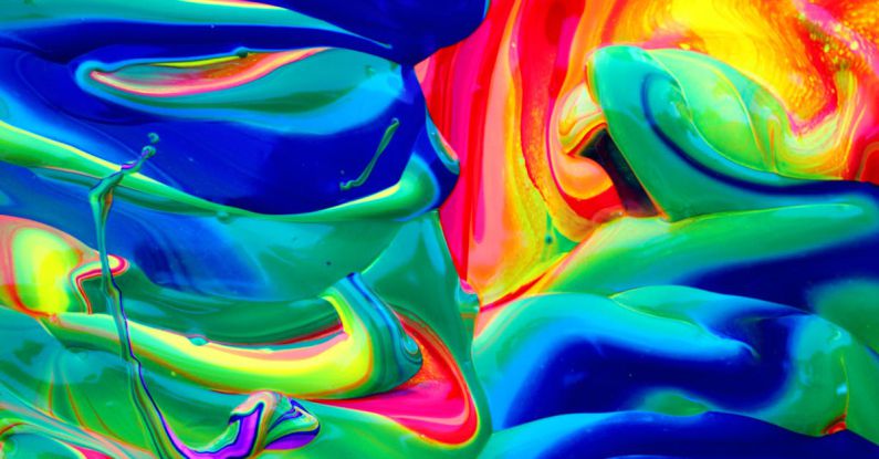 Colors - Paint Mixed Together