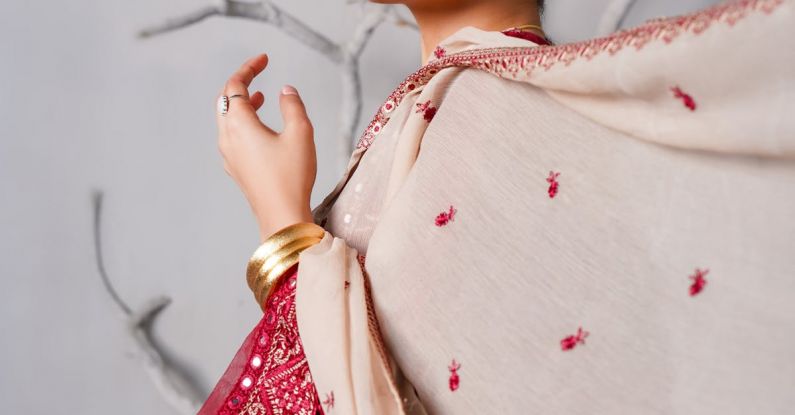 Styles - Young Woman Wearing Traditional, Elegant Clothing