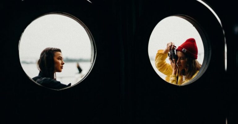 Windows - Two Women Near Windowpane