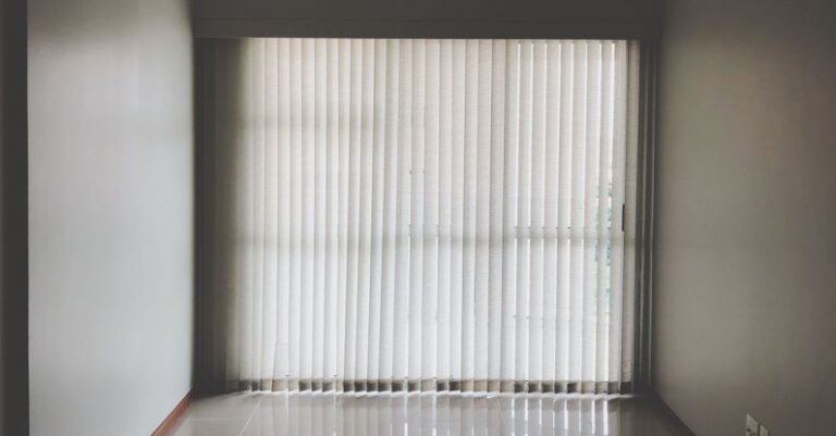 Blinds - Empty Room With Closed Window Curtains